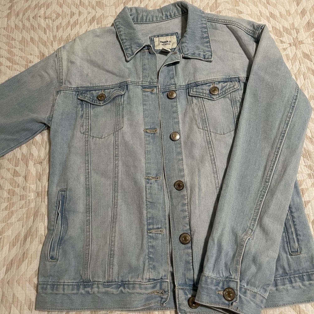 Light denim jacket for women, size small